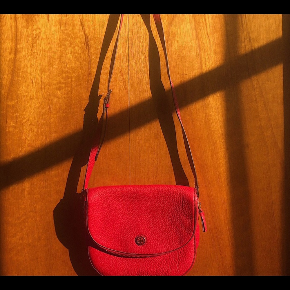 Authentic Designer Vintage Tory Burch Red Purse
